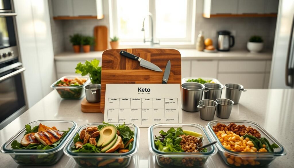 keto meal prep schedule